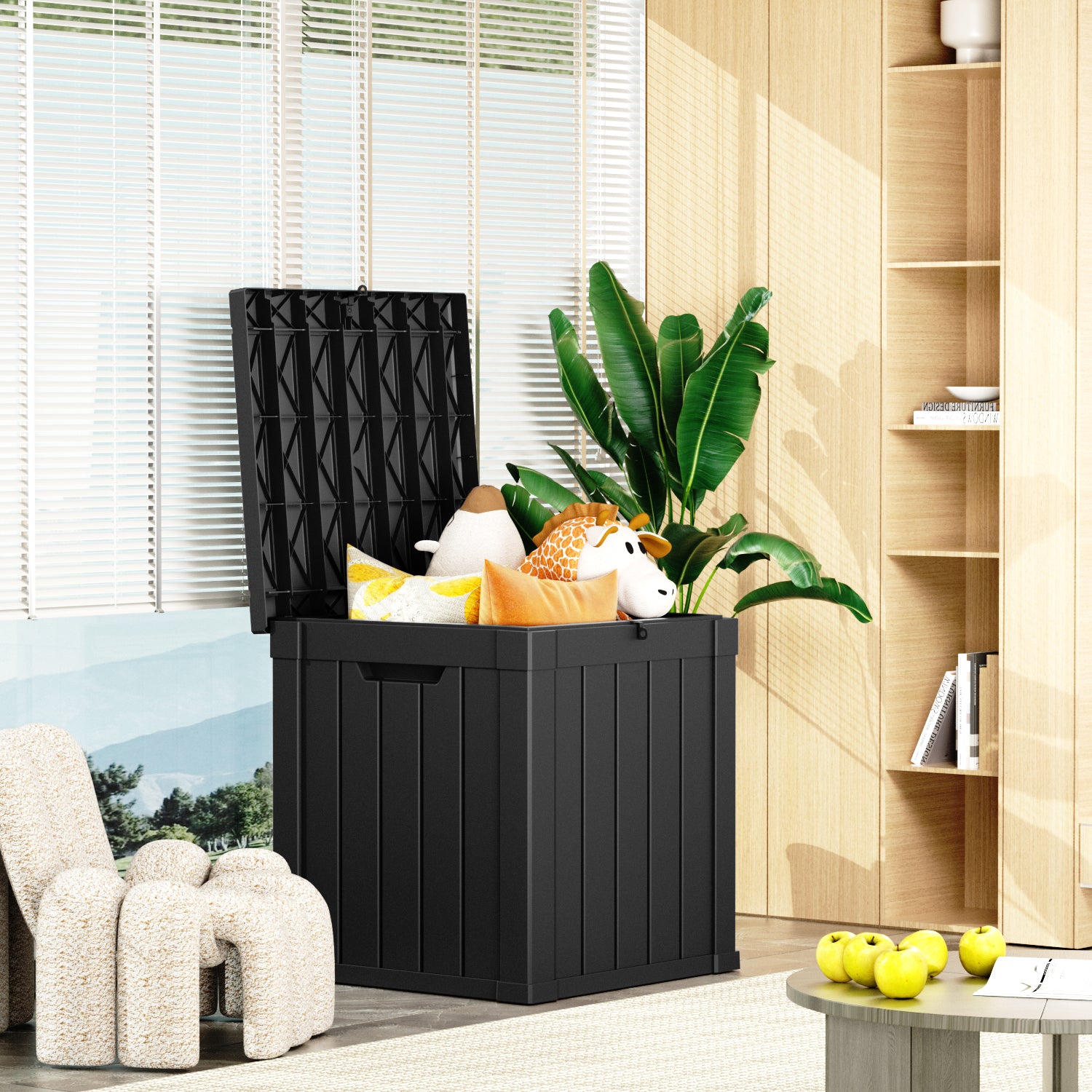 50 Gallon recyclable eco-friendly resin material storage Deck Box